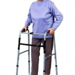Deluxe Folding Walker - Silver