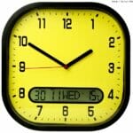 High Contrast Day-Date Wall Clock